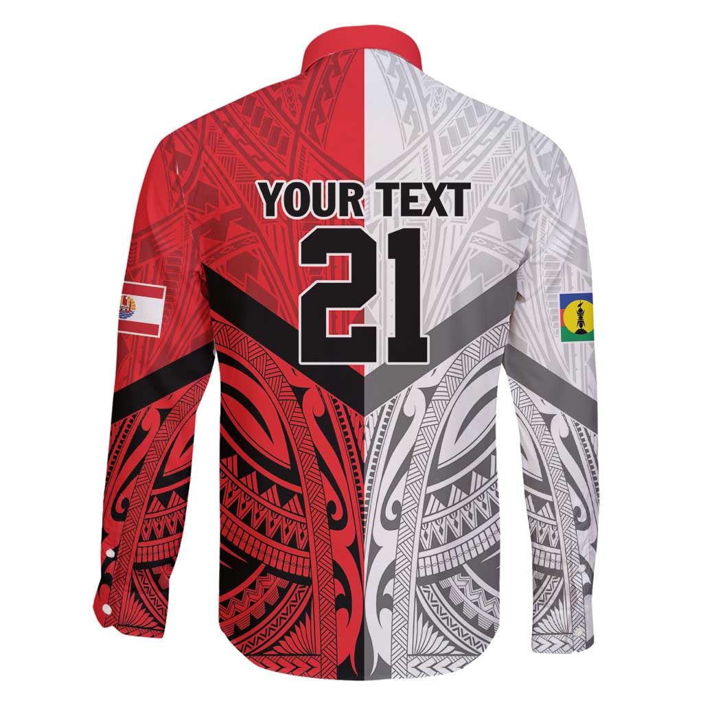 New Caledonia-Tahiti Football Custom Family Matching Puletasi and Hawaiian Shirt Together Go Champions LT9 - Polynesian Pride