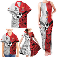 New Caledonia-Tahiti Football Custom Family Matching Tank Maxi Dress and Hawaiian Shirt Together Go Champions LT9 - Polynesian Pride