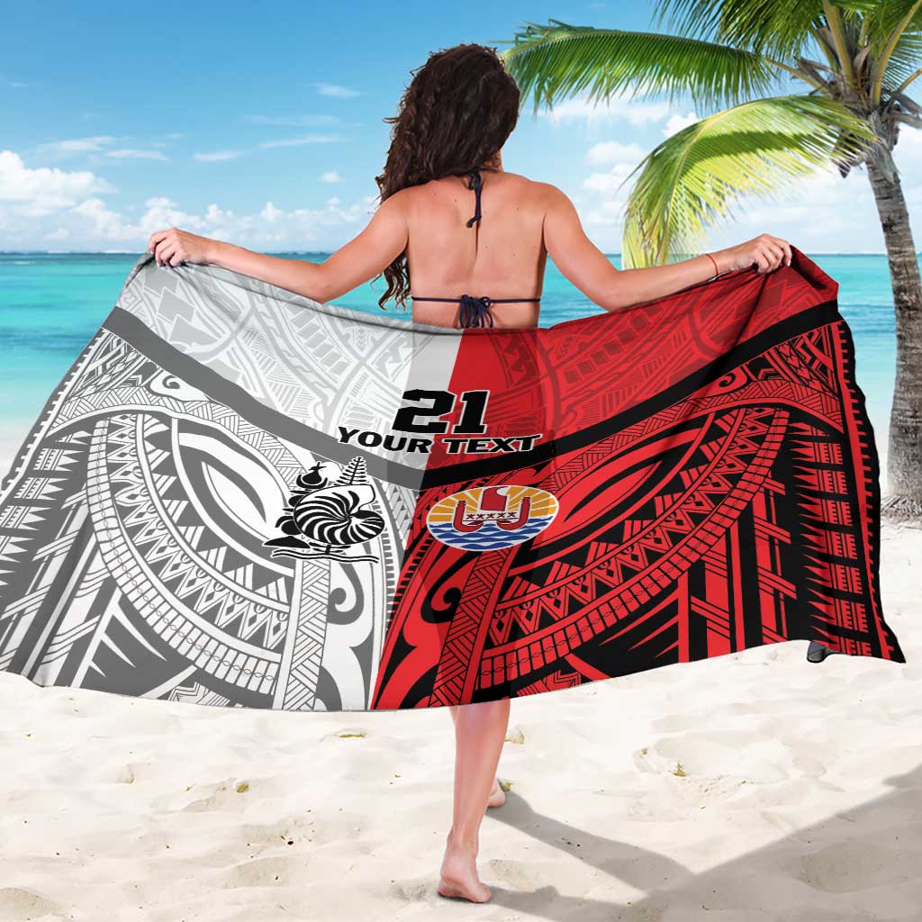 New Caledonia-Tahiti Football Custom Sarong Together Go Champions LT9 - Polynesian Pride