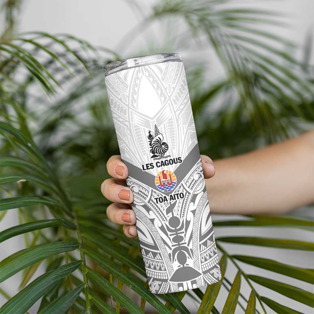 New Caledonia-Tahiti Football Custom Skinny Tumbler Together Go Champions LT9 - Polynesian Pride