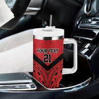 New Caledonia-Tahiti Football Custom Tumbler With Handle Together Go Champions