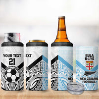New Zealand-Fiji Football Custom 4 in 1 Can Cooler Tumbler Together Go Champions LT9 - Polynesian Pride