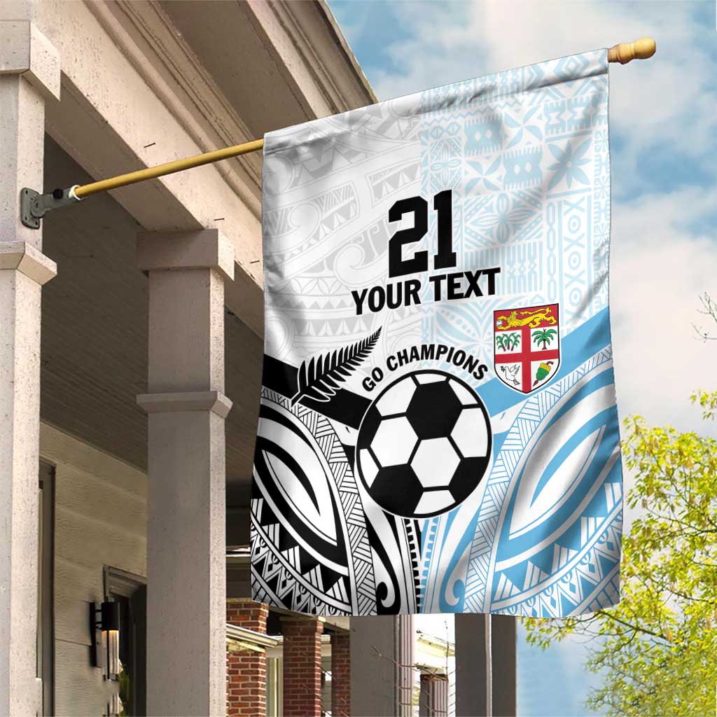 New Zealand-Fiji Football Custom Garden Flag Together Go Champions LT9 House Flag Art - Polynesian Pride