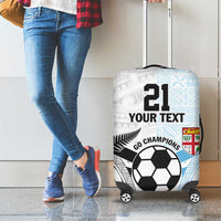 New Zealand-Fiji Football Custom Luggage Cover Together Go Champions LT9 - Polynesian Pride