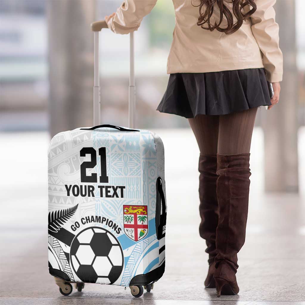 New Zealand-Fiji Football Custom Luggage Cover Together Go Champions LT9 - Polynesian Pride