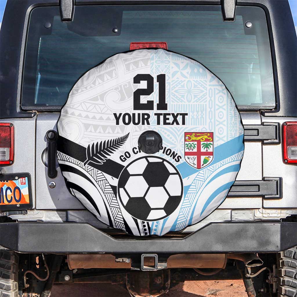 New Zealand-Fiji Football Custom Spare Tire Cover Together Go Champions