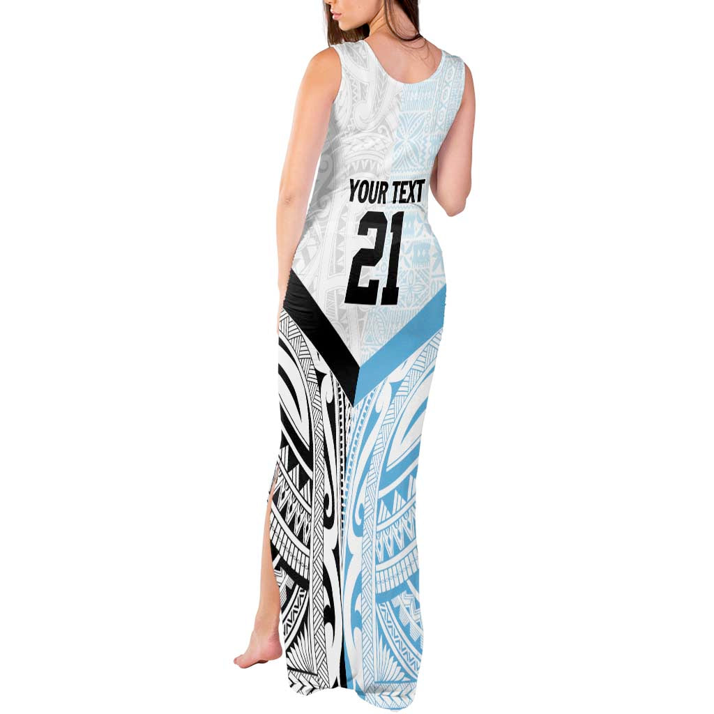 New Zealand-Fiji Football Custom Tank Maxi Dress Together Go Champions LT9 - Polynesian Pride