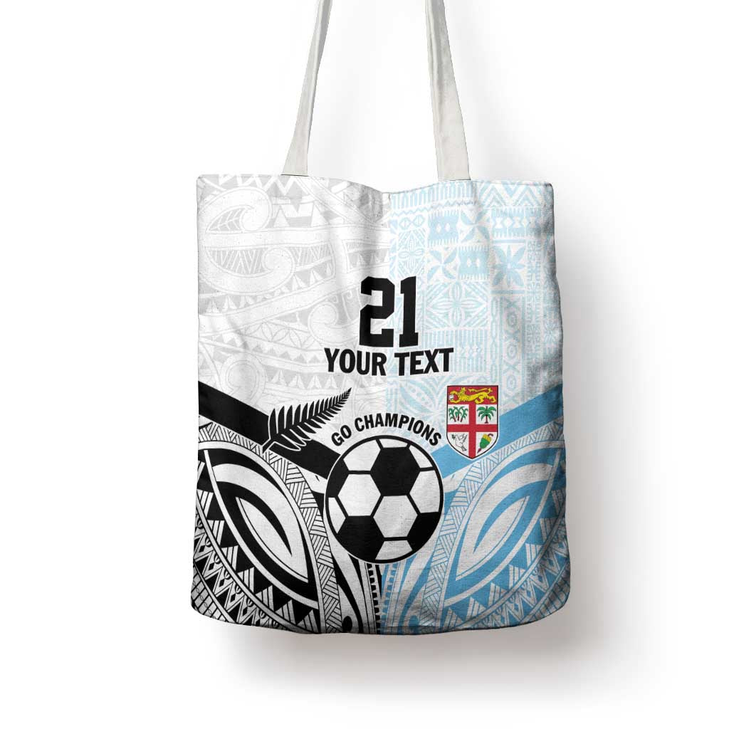 New Zealand-Fiji Football Custom Tote Bag Together Go Champions - Polynesian Pride