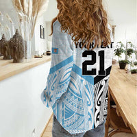 New Zealand-Fiji Football Custom Women Casual Shirt Together Go Champions LT9 - Polynesian Pride