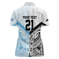 New Zealand-Fiji Football Custom Women Polo Shirt Together Go Champions LT9 - Polynesian Pride