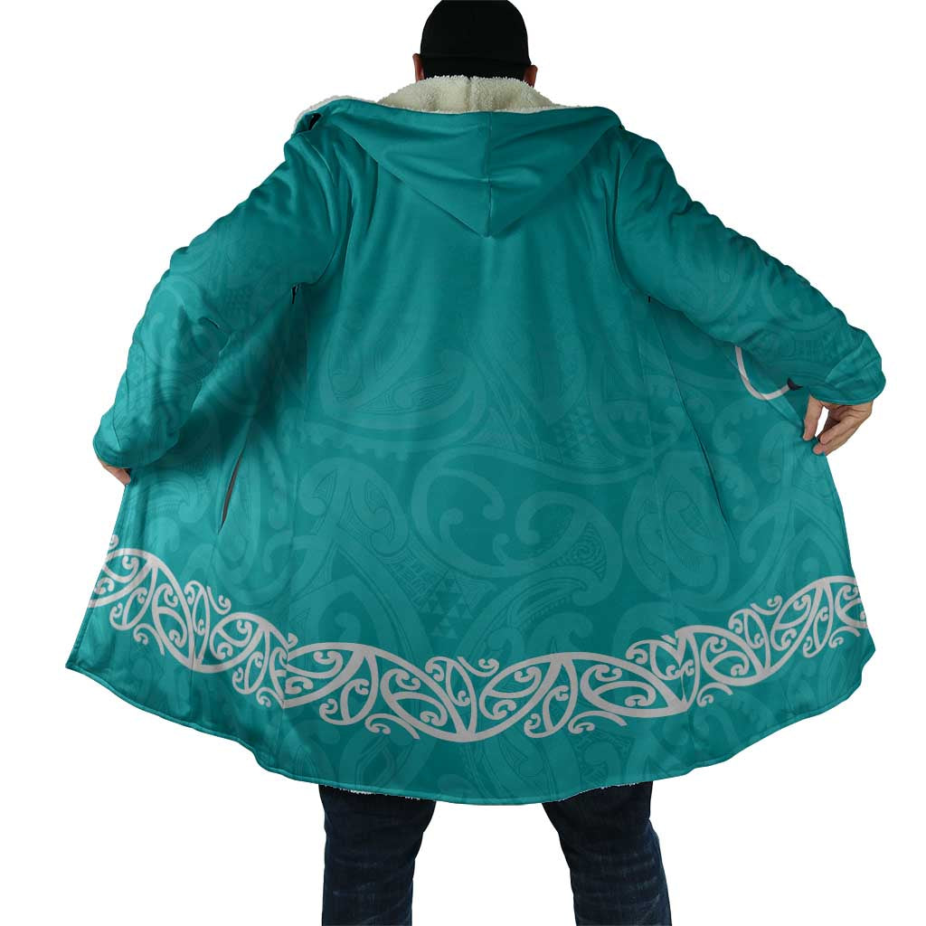 New Zealand Nurses Week Cloak Maori Kowhaiwhai Cyan Tribal