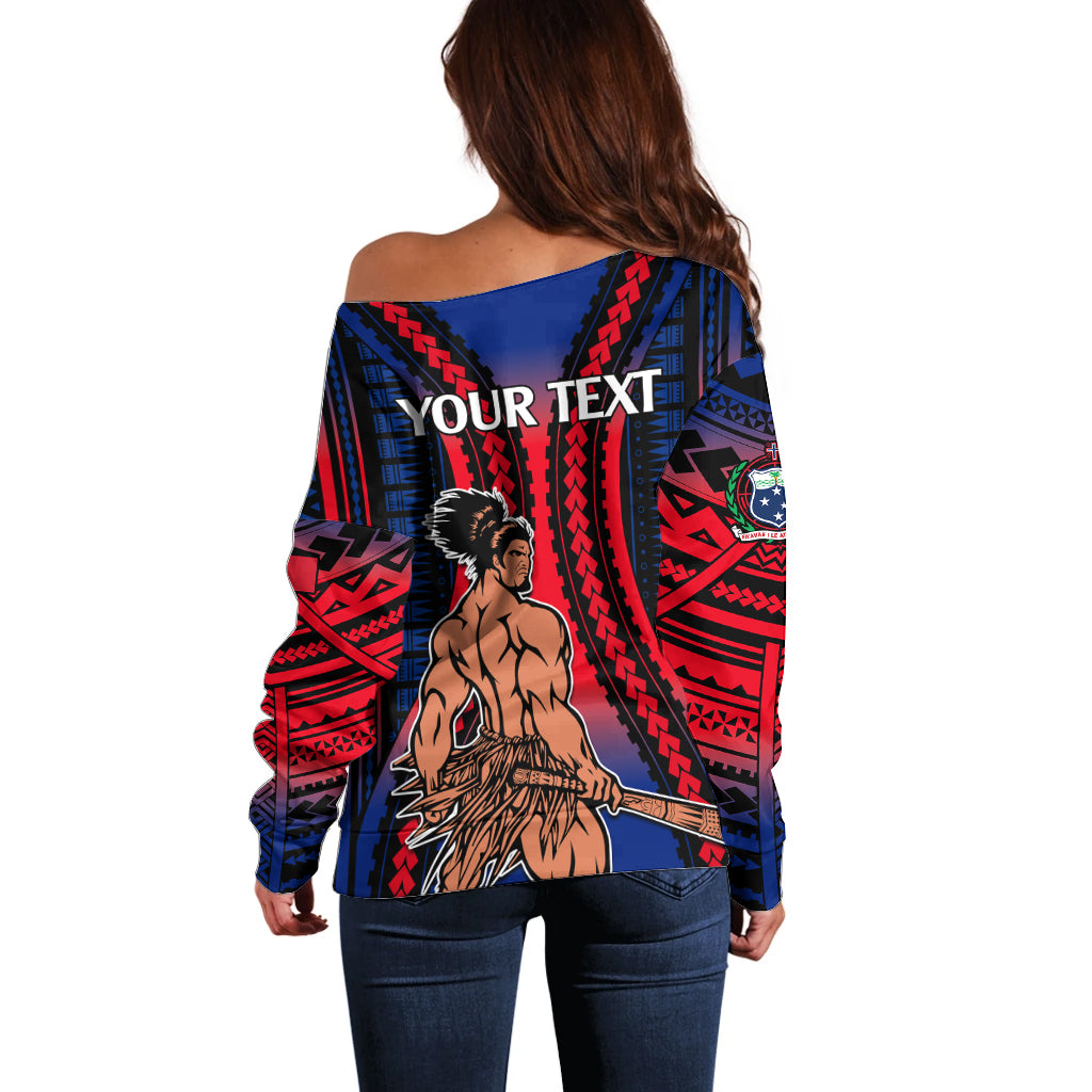 Custom Polynesian Samoa Independence Day Off Shoulder Sweater Polynesian Pacific Tribal LT9 - Polynesian Pride