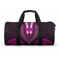 African Dashiki With Polynesian Pattern Pink Duffle Bag LT9 One size Pink - Polynesian Pride