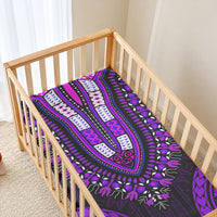 African Dashiki With Polynesian Pattern Purple Baby Bed Cover LT9 - Polynesian Pride