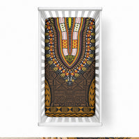 African Dashiki With Tapa Pattern - Gold Baby Bed Cover LT9 28 × 52 in Gold - Polynesian Pride
