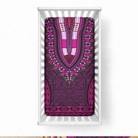 African Dashiki With Tapa Pattern - Pink Baby Bed Cover LT9 28 × 52 in Pink - Polynesian Pride
