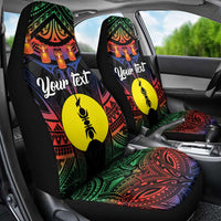 Personalised New Caledonia All Saints Day Car Seat Cover Candle Light with Polynesian Style LT9 - Polynesian Pride