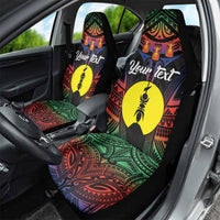 Personalised New Caledonia All Saints Day Car Seat Cover Candle Light with Polynesian Style LT9 - Polynesian Pride