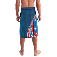 Personalized Filipino-American Lavalava The Eight-Rayed Sun with Bald Eagle LT9 - Polynesian Pride