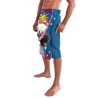 Personalized Filipino-American Lavalava The Eight-Rayed Sun with Bald Eagle LT9 - Polynesian Pride
