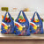 Personalized Filipino-American Grocery Bag Philippines Coat Of Arms with Bald Eagle