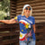 Personalized Filipino-American Women Polo Shirt Philippines Coat Of Arms with Bald Eagle