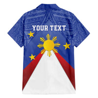 Personalized Pilipinas Eight-Rayed Sun Family Matching Short Sleeve Bodycon Dress and Hawaiian Shirt Philippines Map With Polynesian Style