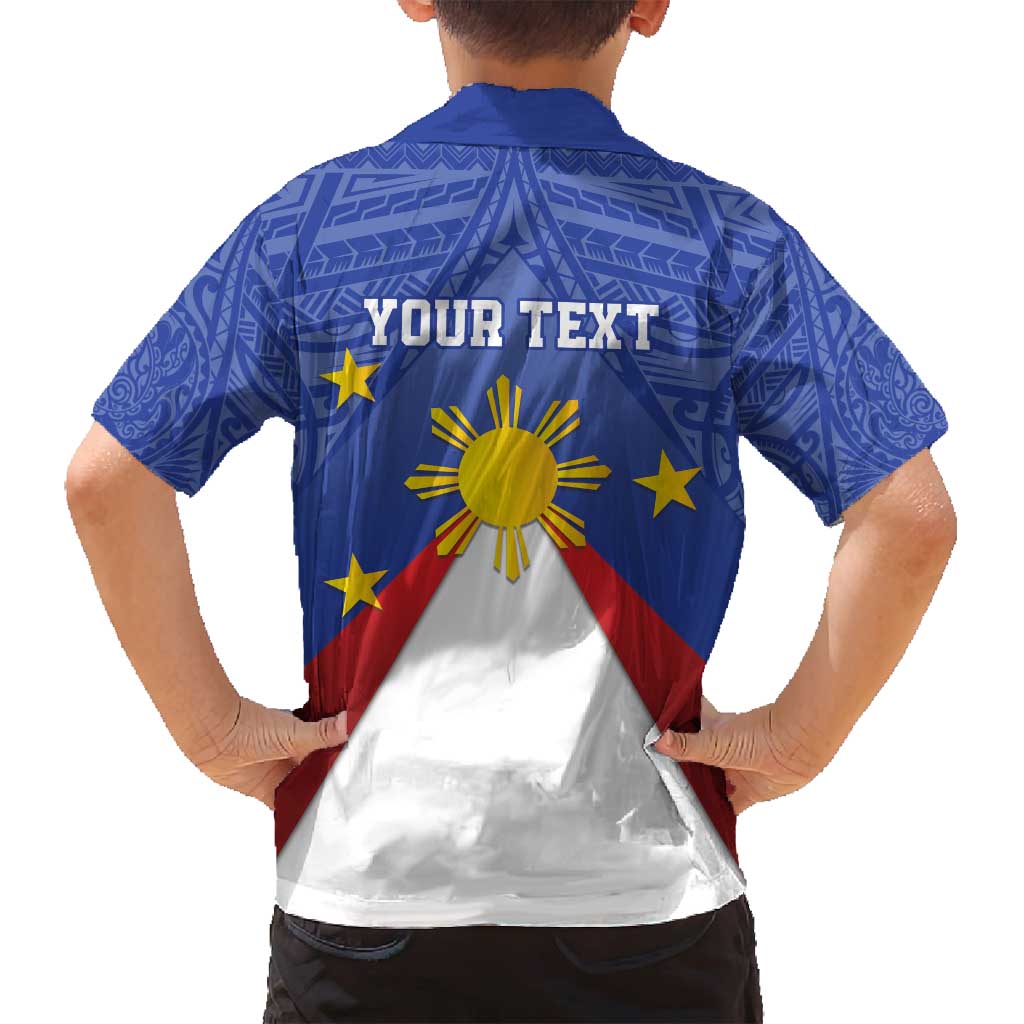 Personalized Pilipinas Eight-Rayed Sun Family Matching Tank Maxi Dress and Hawaiian Shirt Philippines Map With Polynesian Style LT9 - Polynesian Pride