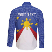 Personalized Pilipinas Eight-Rayed Sun Family Matching Tank Maxi Dress and Hawaiian Shirt Philippines Map With Polynesian Style LT9 - Polynesian Pride