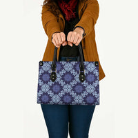 Palaka Hawaiian Quilt Seamless Pattern Leather Bag - Polynesian Pride