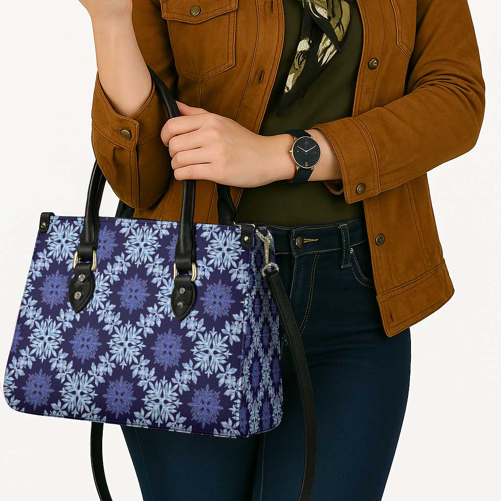 Palaka Hawaiian Quilt Seamless Pattern Leather Bag - Polynesian Pride