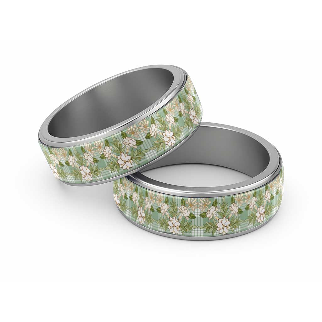 Squares Maile Leaf Classic Ring Turquoise Palaka Hawaiian Quilt Pattern - Polynesian Pride