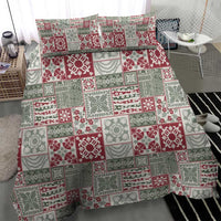 Mele Kalikimaka Hawaii Christmas Bedding Set Aloha Spirit with Hawaiian Quilt Pattern LT9 - Polynesian Pride