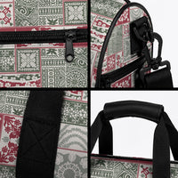 Mele Kalikimaka Hawaii Christmas Duffle Bag Aloha Spirit with Hawaiian Quilt Pattern LT9 - Polynesian Pride