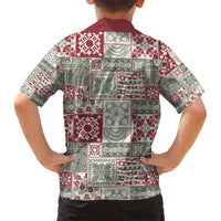 Mele Kalikimaka Hawaii Christmas Family Matching Puletasi and Hawaiian Shirt Aloha Spirit with Hawaiian Quilt Pattern LT9 - Polynesian Pride