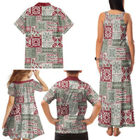Mele Kalikimaka Hawaii Christmas Family Matching Tank Maxi Dress and Hawaiian Shirt Aloha Spirit with Hawaiian Quilt Pattern LT9 - Polynesian Pride