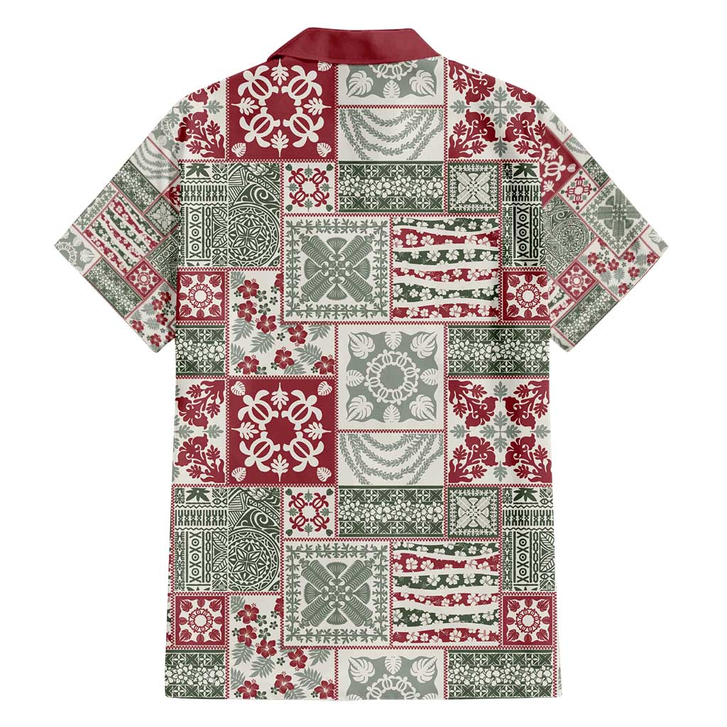 Mele Kalikimaka Hawaii Christmas Family Matching Tank Maxi Dress and Hawaiian Shirt Aloha Spirit with Hawaiian Quilt Pattern LT9 - Polynesian Pride