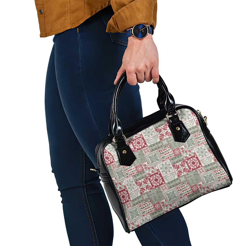 Mele Kalikimaka Hawaii Christmas Shoulder Handbag Aloha Spirit with Hawaiian Quilt Pattern LT9 - Polynesian Pride