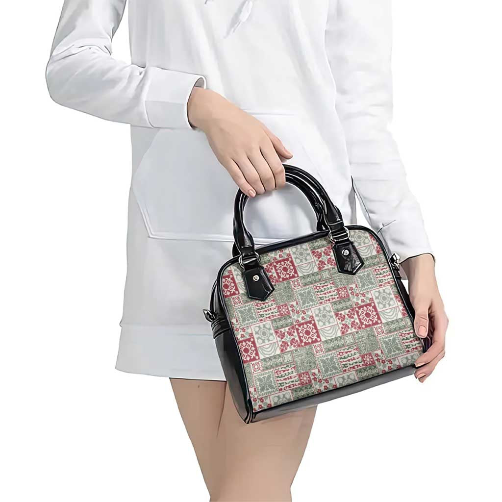 Mele Kalikimaka Hawaii Christmas Shoulder Handbag Aloha Spirit with Hawaiian Quilt Pattern LT9 - Polynesian Pride
