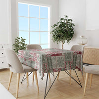 Mele Kalikimaka Hawaii Christmas Tablecloth Aloha Spirit with Hawaiian Quilt Pattern - Polynesian Pride