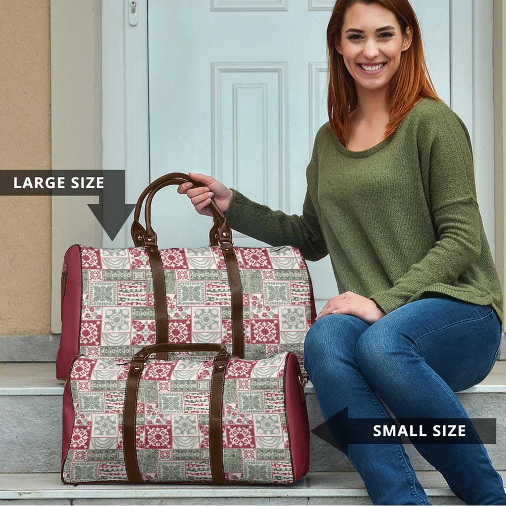 Mele Kalikimaka Hawaii Christmas Travel Bag Aloha Spirit with Hawaiian Quilt Pattern - Polynesian Pride