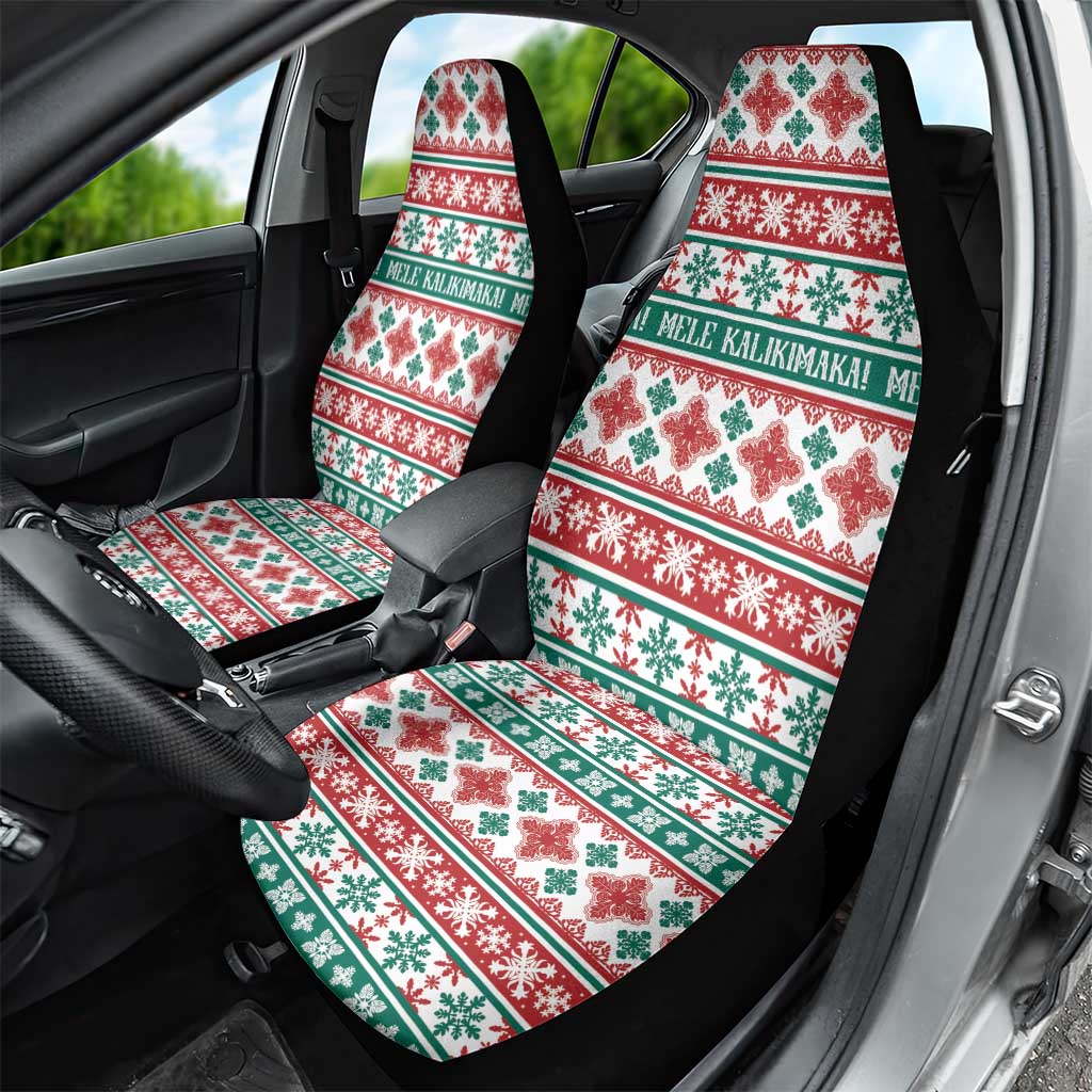 Mele Kalikimaka Hawaii Christmas Car Seat Cover Hawaiian Quilt Pattern Style LT9 - Polynesian Pride
