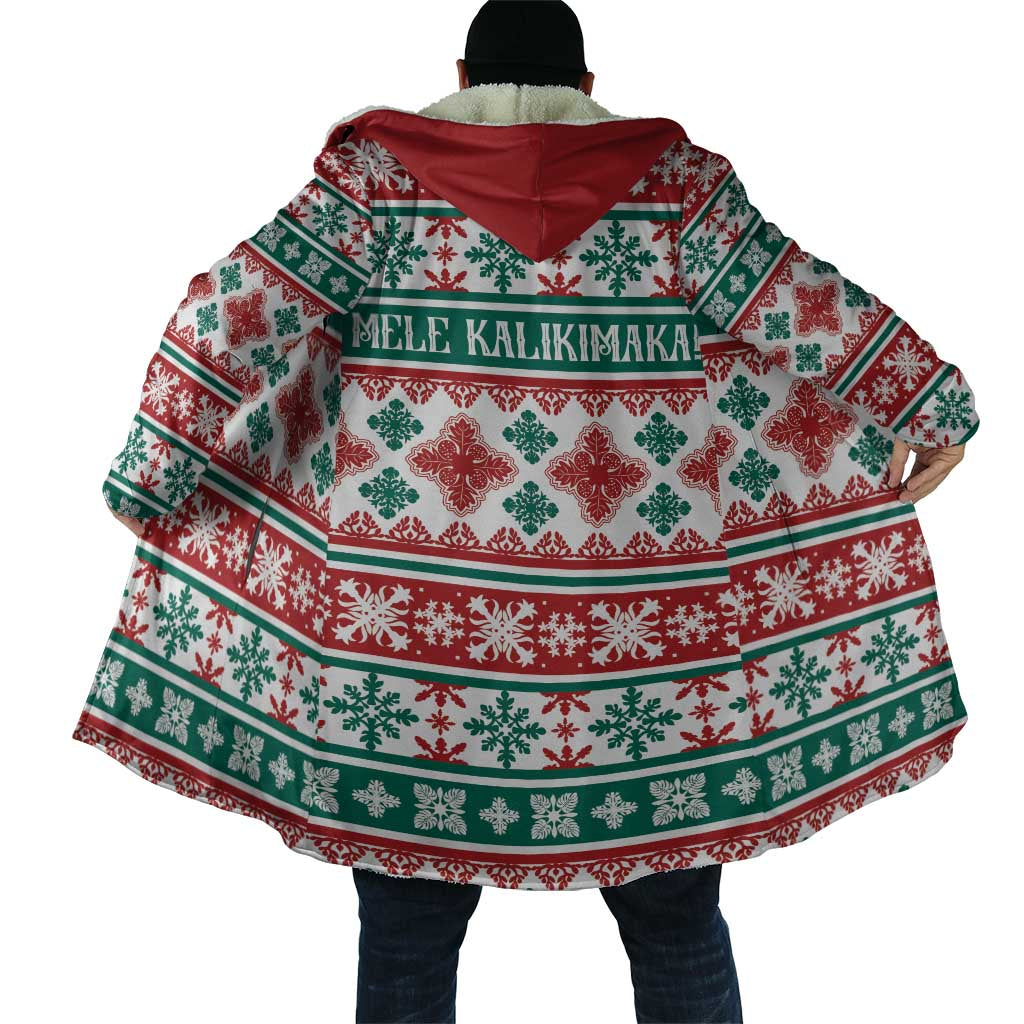Mele Kalikimaka Hawaii Christmas Cloak Hawaiian Quilt Pattern Style - Polynesian Pride