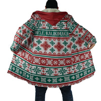 Mele Kalikimaka Hawaii Christmas Cloak Hawaiian Quilt Pattern Style - Polynesian Pride