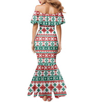 Mele Kalikimaka Hawaii Christmas Family Matching Mermaid Dress and Hawaiian Shirt Hawaiian Quilt Pattern Style LT9 - Polynesian Pride