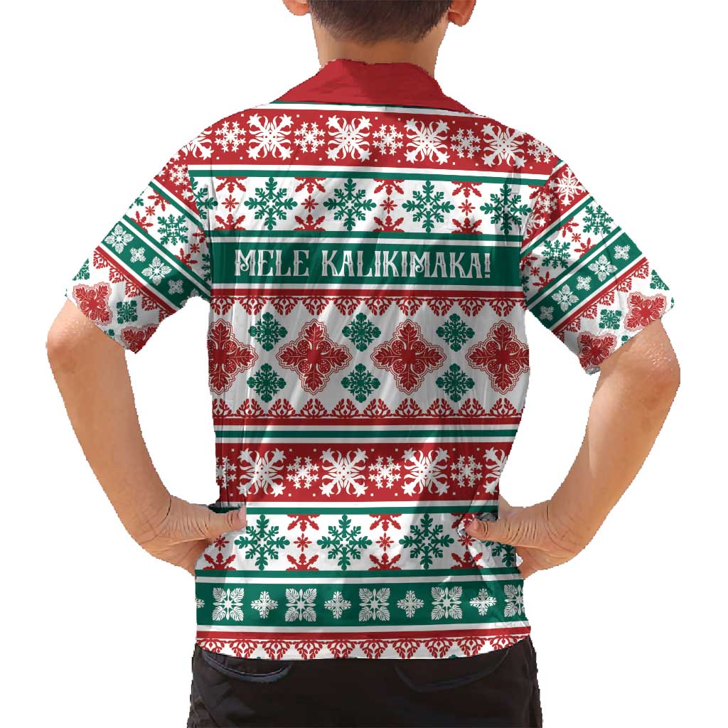 Mele Kalikimaka Hawaii Christmas Family Matching Off Shoulder Short Dress and Hawaiian Shirt Hawaiian Quilt Pattern Style LT9 - Polynesian Pride