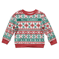 Mele Kalikimaka Hawaii Christmas Kid Ugly Christmas Sweater Hawaiian Quilt Pattern Style - Polynesian Pride