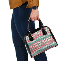 Mele Kalikimaka Hawaii Christmas Shoulder Handbag Hawaiian Quilt Pattern Style - Polynesian Pride
