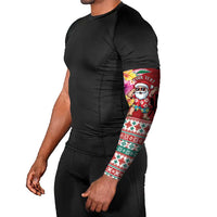Santa Surf Mele Kalikimaka Personalized Arm Sleeves Aloha Tropical Christmas Vibes LT9 - Polynesian Pride