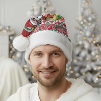 Santa Surf Mele Kalikimaka Personalized Christmas Santa Hat Aloha Tropical Christmas Vibes - Polynesian Pride